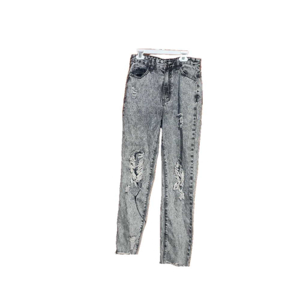 Acid Wash Grey Ripped Skinny Jeans *make offers*